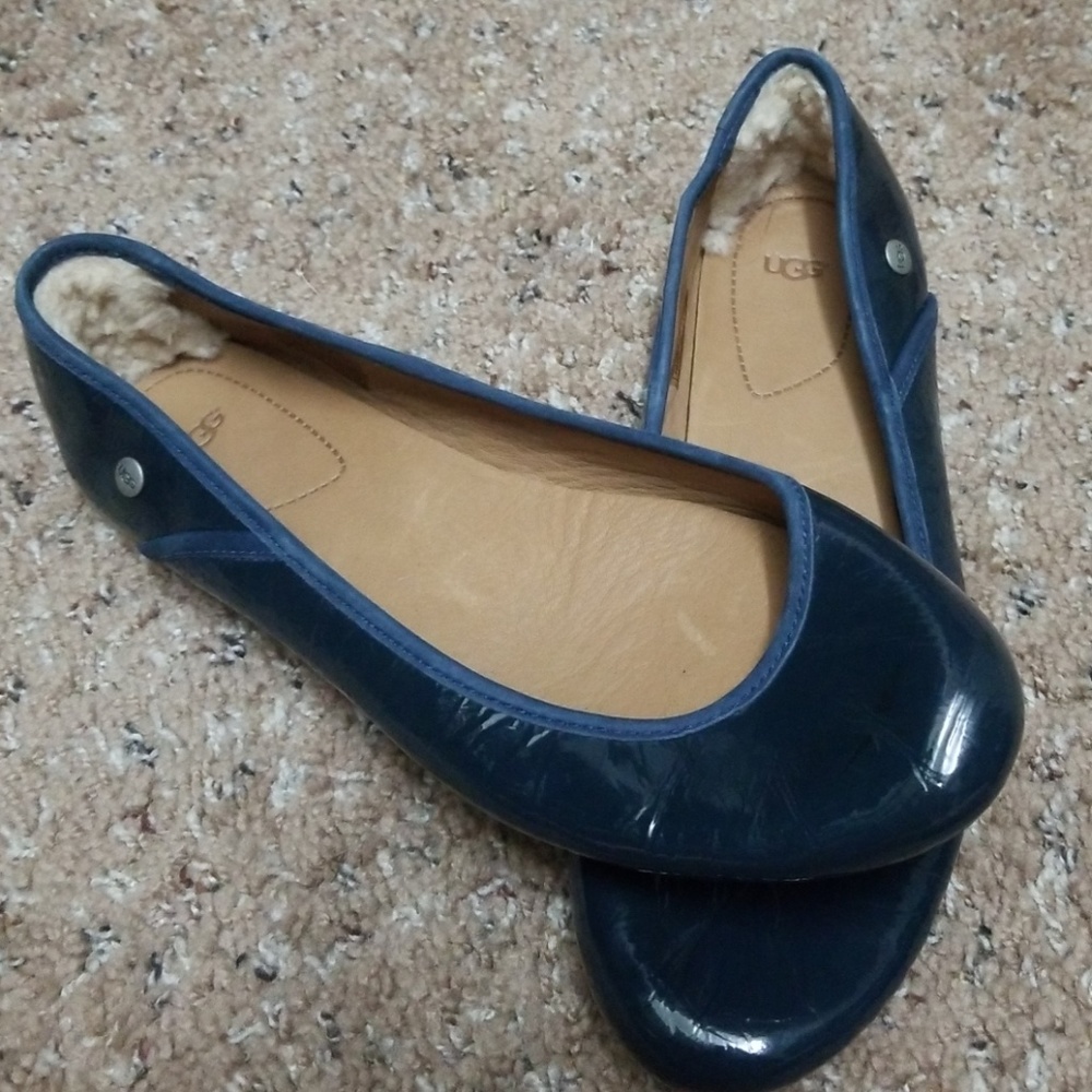 UGG navy flats
